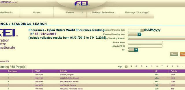 Page FEI Endurance