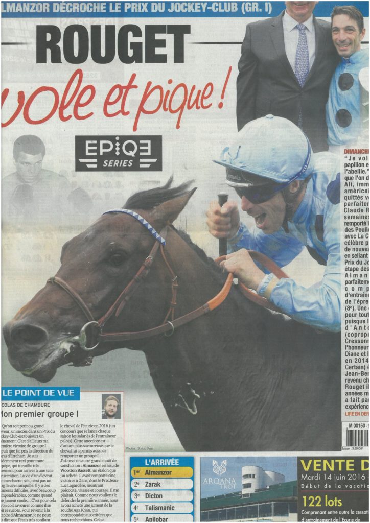 Journal photo jockey avec casque Antares