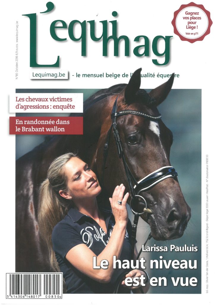 Couverture L'equimag Larissa Pauluis
