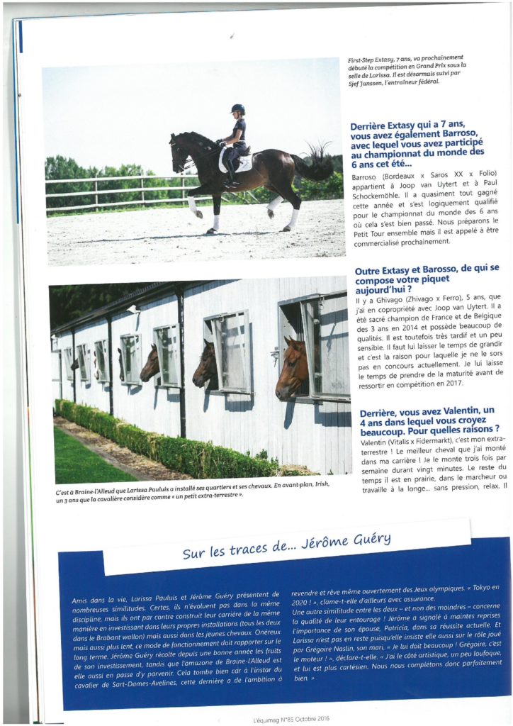 Article L'equimag Larissa Pauluis