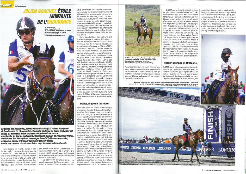 Article de journal Julien GOACHET