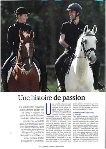 Matthieu et Pauline Van Landeghem article