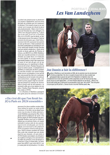 Matthieu et Pauline Van Landeghem article