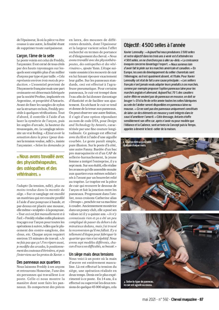 Article Antarès Cheval Mag