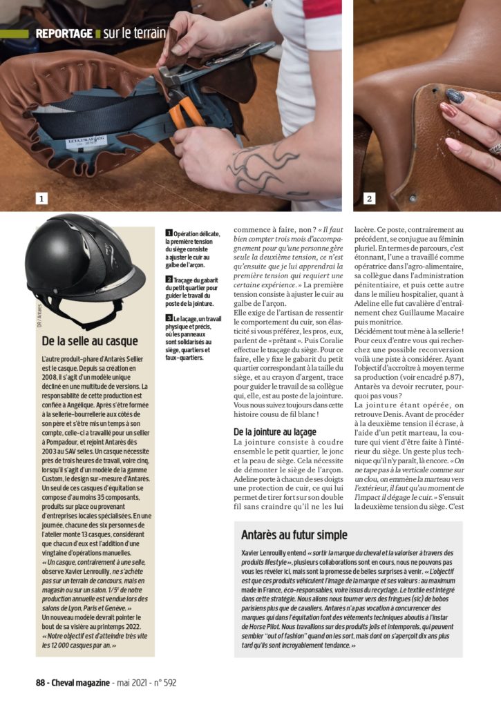 Article Antarès Cheval Mag