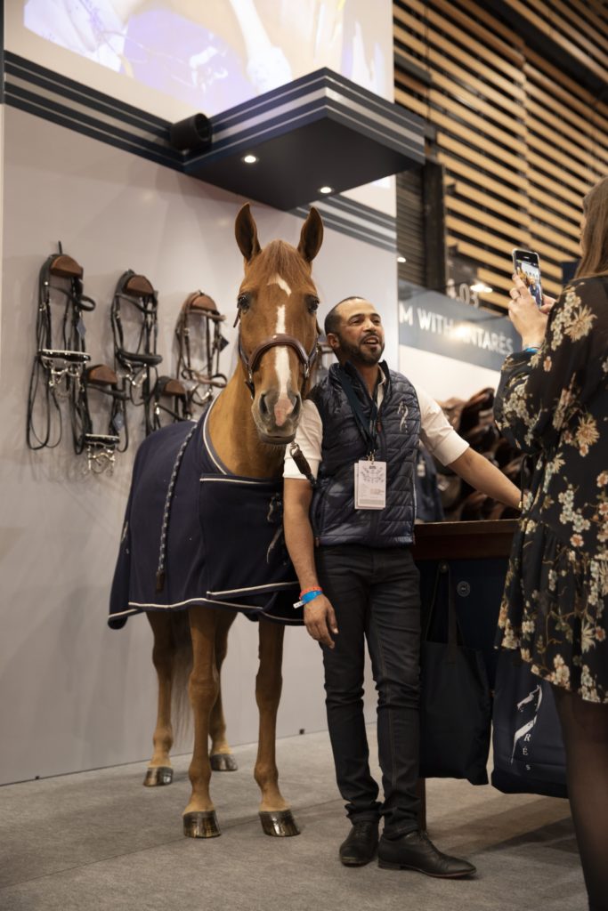 Hassen et Peyo sur le stand Antares à Equita Lyon