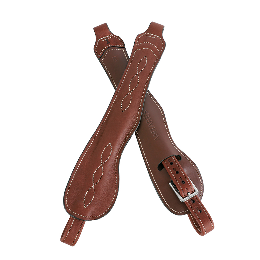 Étrivières monobranche pour la pratique de l'équitation marron