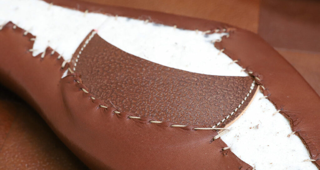 Design and Technology by Antarès panel sock of a leather custom saddle