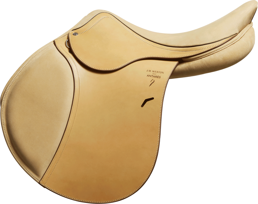 Equestrian jumping custom saddle J.M. Weston and Antarès Sellier
