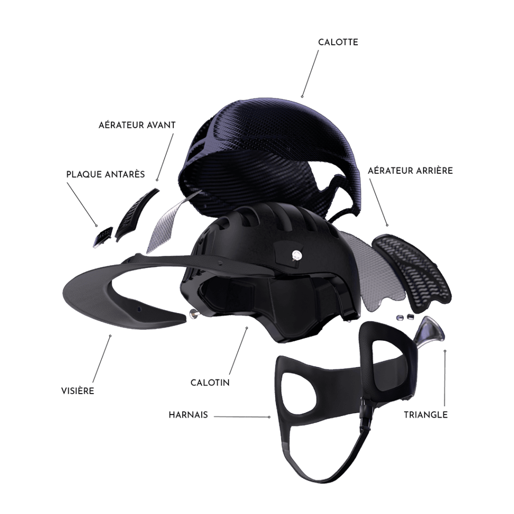 éclaté nouveau casque Précision Antarès